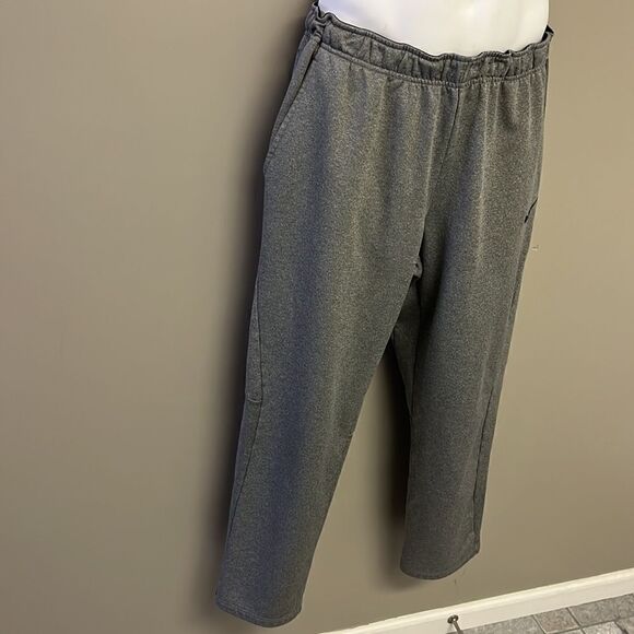 Nike Men’s Heather Gray Elastic Band w/ Drawstring & Pockets Sweatpants- Large - Picture 3 of 15